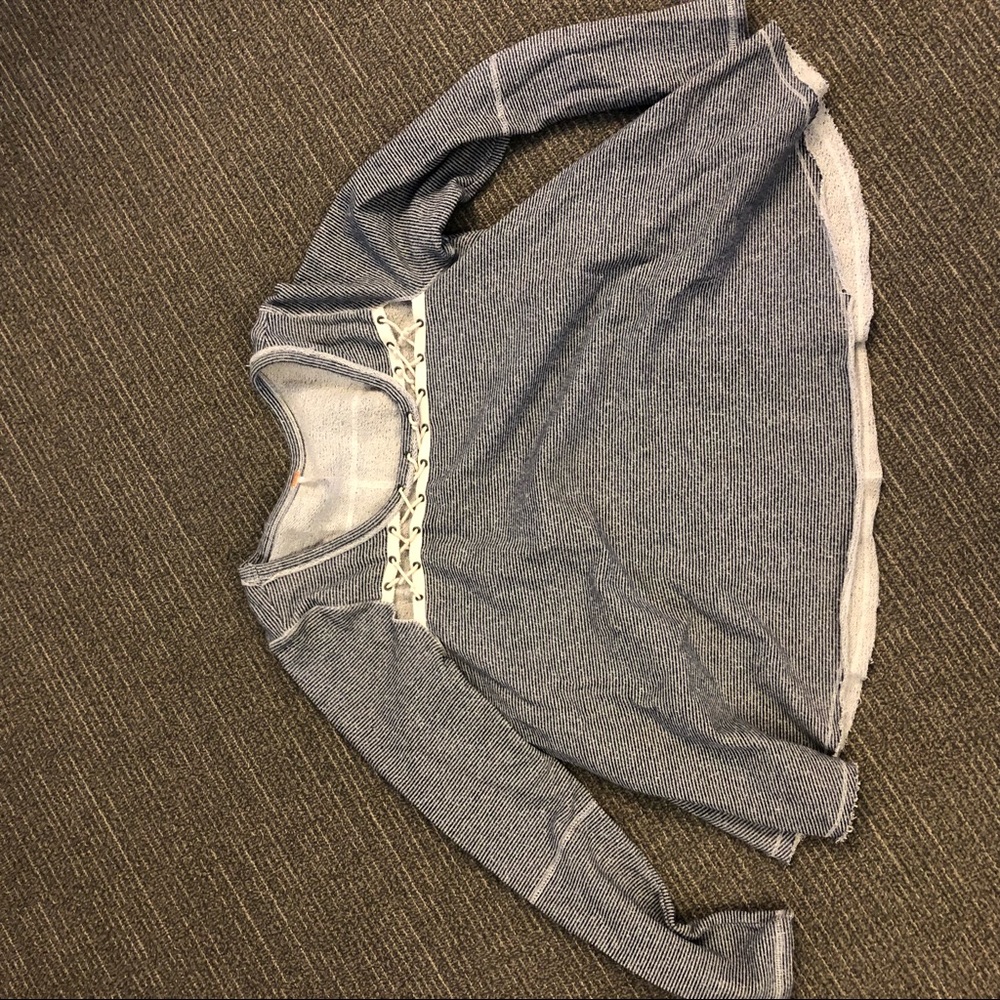 striped free people sweater